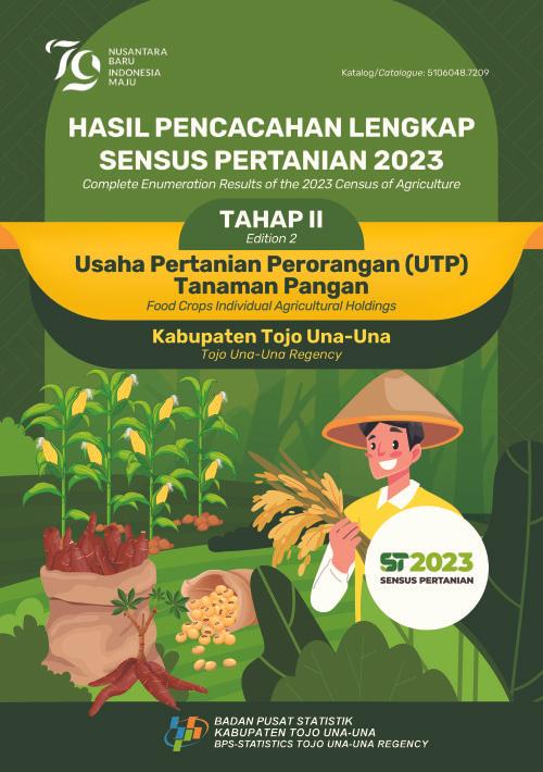 Hasil Pencacahan Lengkap Sensus Pertanian 2023 - Tahap II: Usaha Pertanian Perorangan (UTP) Tanaman Pangan Kabupaten Tojo Una-Una